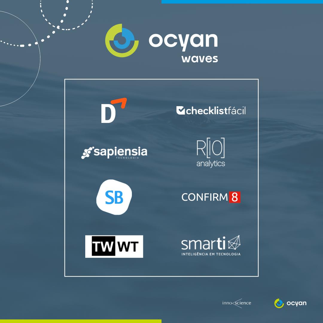 Innoscience_'s tweet image. O Ocyan Waves Challenge selecionou as startups para realizarem projetos piloto. Parabéns para todos – Sapiensia - Checklist Fácil – Socialbase – TrowWork – Smarti - Confirm8 - Rio Analytics – Delfos
#Innoscience #ocyanwaveschallenge #ocyan