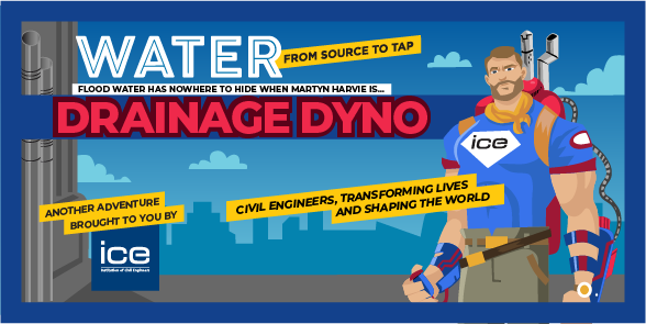 atkinsrealis's tweet photo. We’re proud to be the founding partner of @ICE_engineers #Infrastructure Learning Hub. This year’s exhibition features our own Martyn Harvie as his superhero alter ego, Drainage Dyno. Discover the free exhibition and plan your family's summer trip now: https://t.co/fItQ6JH7XD https://t.co/l1wZfbFsrd