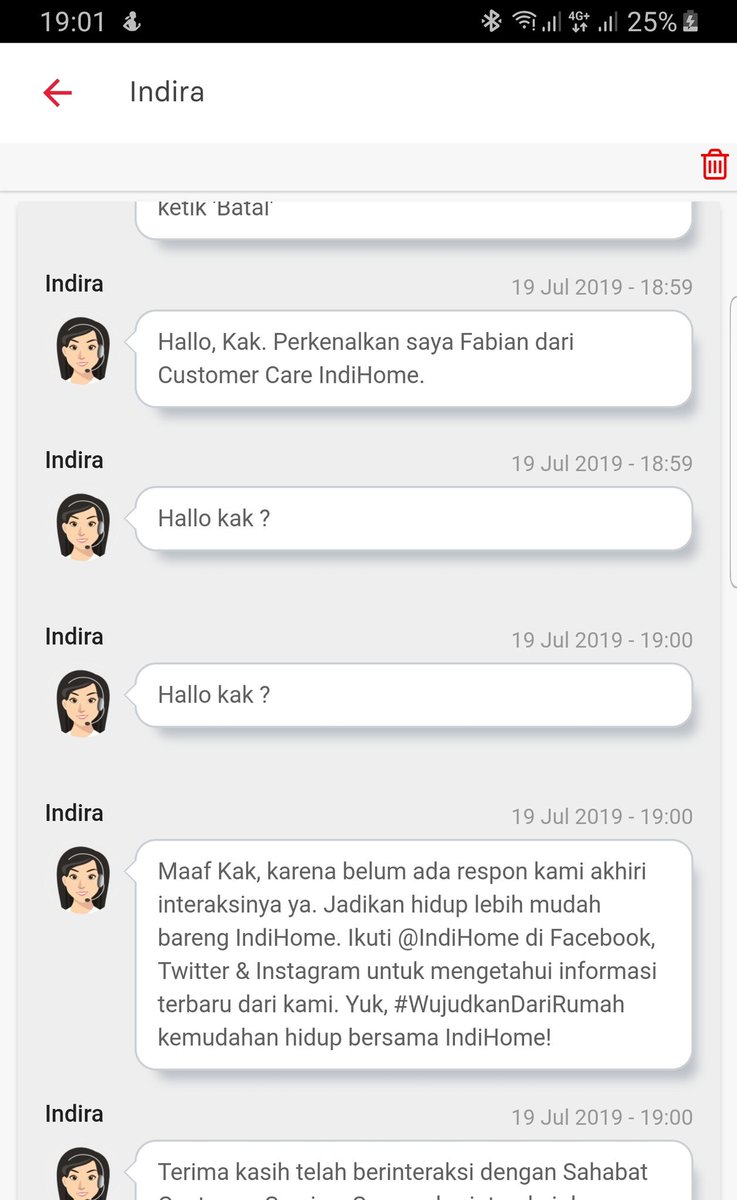 pabbas's tweet photo. @IndiHome this is stupid, saya menunggu 30 menit di aplikasi sampai agen respond. Saya memang semenit aja langsung ditutup. Tolong perbaiki kualitas SDM anda! https://t.co/NJ70uV51ht
