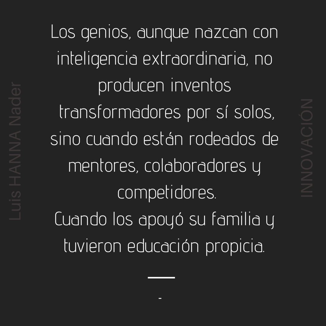 LuisHannaNader's tweet photo. La innovación es un proceso colaborativo.
Apoyo familiar, ambiente propicio y educación adecuada.
#Innovación #Educación https://t.co/oDW6Horuvw
