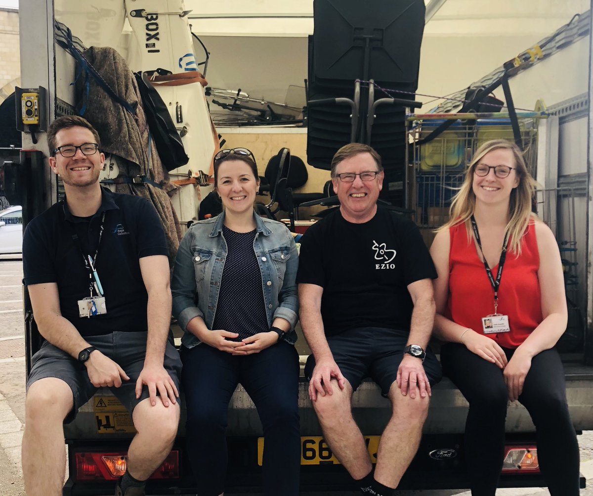 We’re off! It’s regional tour time and our stage team are on the road heading for Ponteland and Darlington ☀️