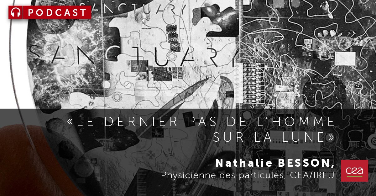 CEA_Officiel's tweet photo. [PODCAST] Si vous êtes branché #futur et #espace, Nathalie Besson, physicienne des particules, vous raconte le projet incroyable d’archive de l’humanité sur la #Lune : #SANCTUARYproject! 🌍🌔
➡️ https://t.co/lEpW5cODGr
#dernierpassurlalune #apollo17 #delaterrealalune https://t.co/x3WWQRgchD