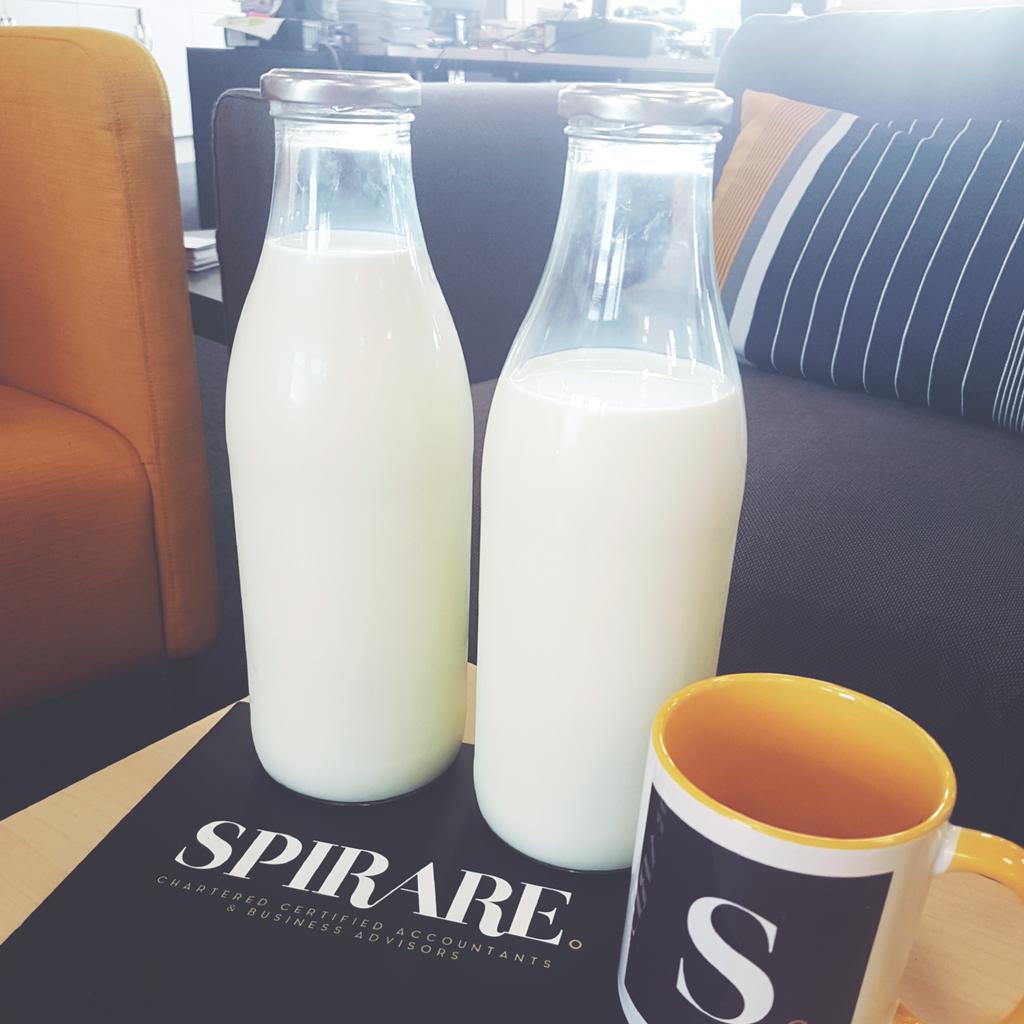 SpirareLimited's tweet photo. We're proud to say we've gone plastic free in the office! Thanks to Brace of Butchers and Craig's Farm Dairy! #plasticfree #plasticfreejuly #reducewaste #localproduce #dorset #teamspirare 🥛♻️💛 https://t.co/r8dKwCTgew