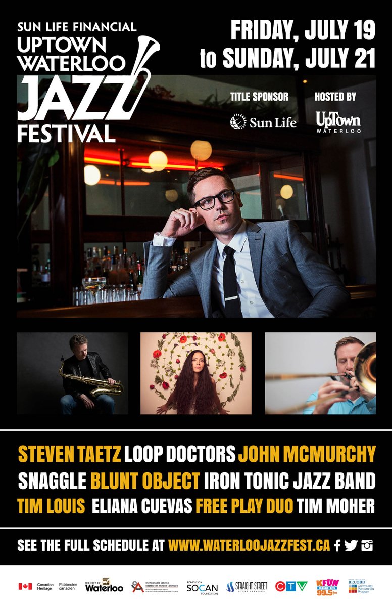 uptownwaterloo's tweet image. Don't miss the 27th annual Uptown @waterloojazz Festival on all weekend, starting today, at Waterloo City Hall! See this year's full lineup here 👉 waterloojazzfest.com/2019 #uptownwaterloo #kwawesome #wrawesome #chooselocal