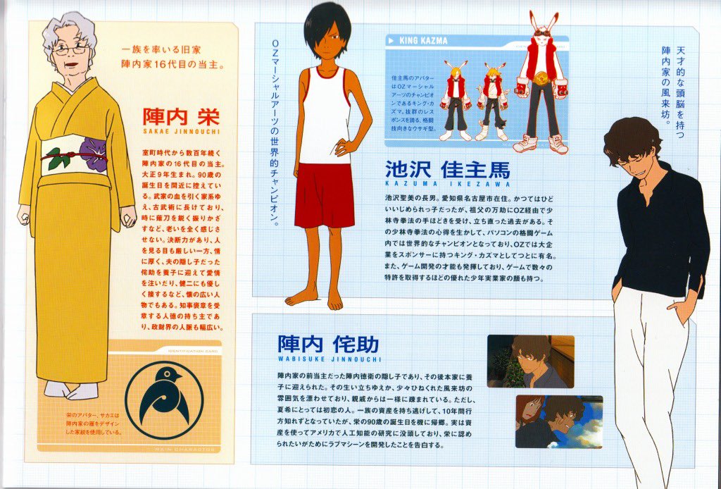 ユニバラギ Na Twitteru 侘助おじさんホント色気ある男って感じで良いわ ぶっちゃけサマーウォーズの真の主人公とヒロインはこの人達だよな サマーウォーズ