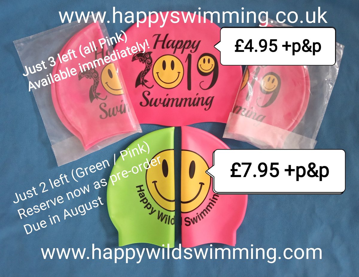 #Lastfew #whentheyaregonetheyaregone from happyswimming.co.uk #happyswimming #happycaps #smiles #smiley #pinkthings #swimminghats #swimcaps #swimmers #swimwear #offers #funthings #lastchance #finaloffer @HappySwimmingUK @altern8ives @devonstyle