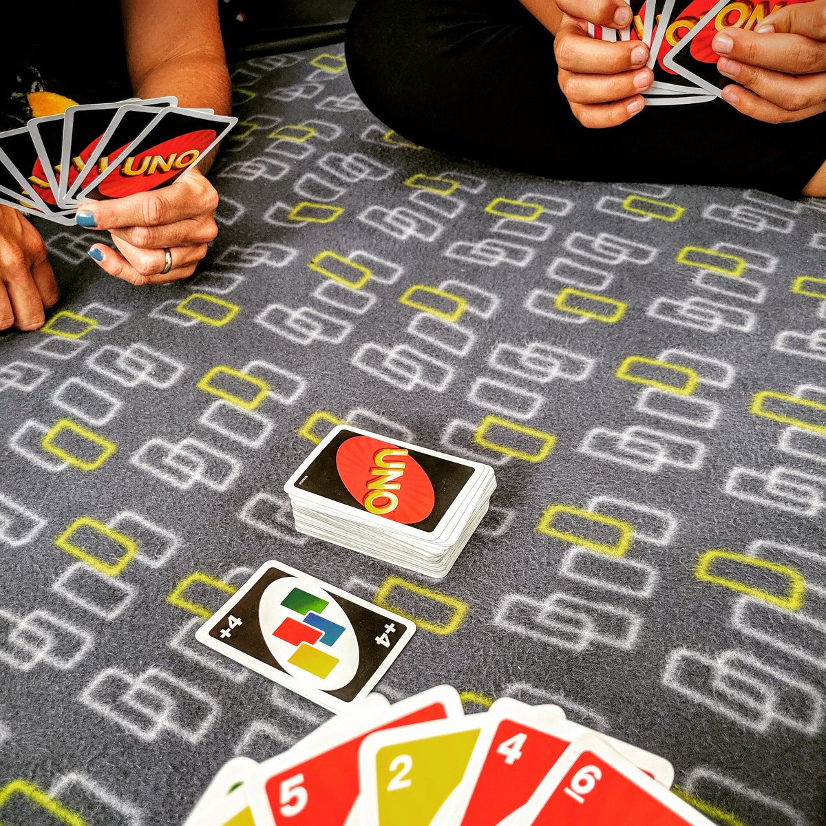 Rainy day = family games in the tent 👍