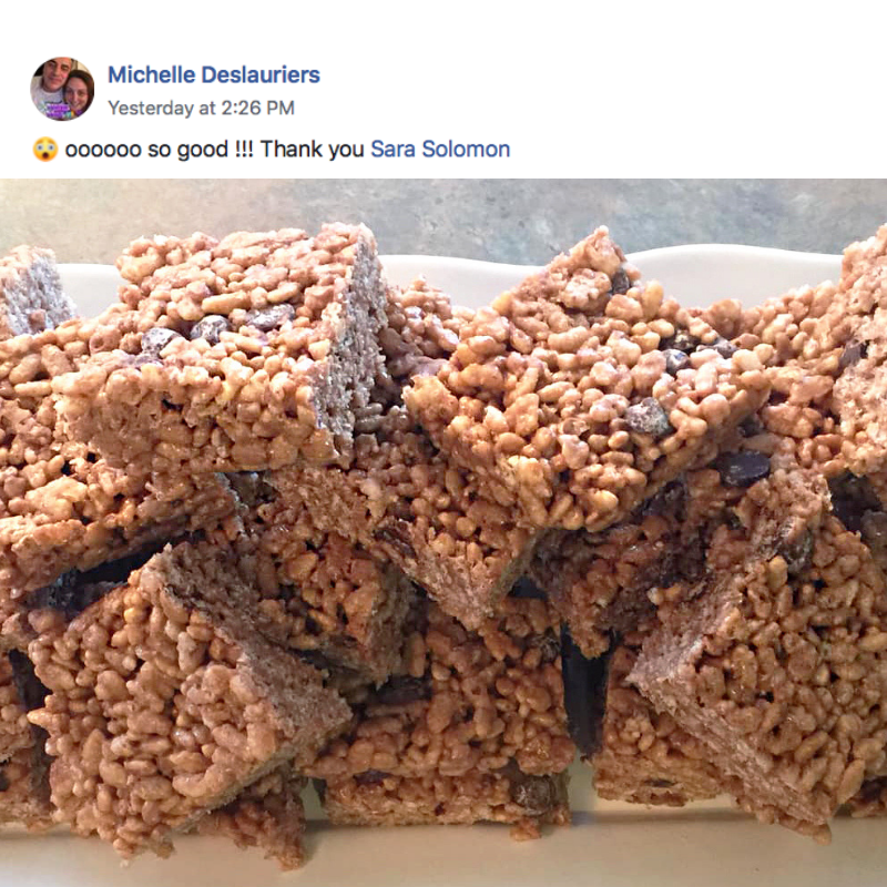 DrSaraSolomon's tweet photo. ♥️ My PROTEIN CRISPY TREATS! ♥️ One of my favourite treats! Michelle just made 'em for her kids! Make 'em too! 
✅ Recipe: https://t.co/davMbNMKAs

#sponsoredathlete #teamBSN #teamBodybuildingcom #Bodybuildingcom @Bodybuildingcom @BSNsupplements #RiceKrispyTreats https://t.co/tfdTJxG65Y