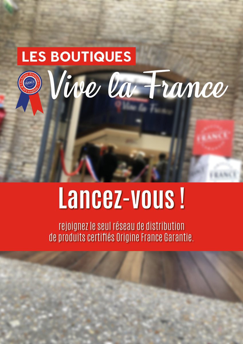 Lancez vous et rejoignez la <a href="/Certif_OFG/">Origine France Garantie</a> dans les Boutiques Vive la France, le seul réseaux de boutiques dédiées aux circuits-courts et produits certifiés Origine France Garantie ! 

Pour tout savoir : lesboutiques-vivelafrance.fr/ressources/edi…