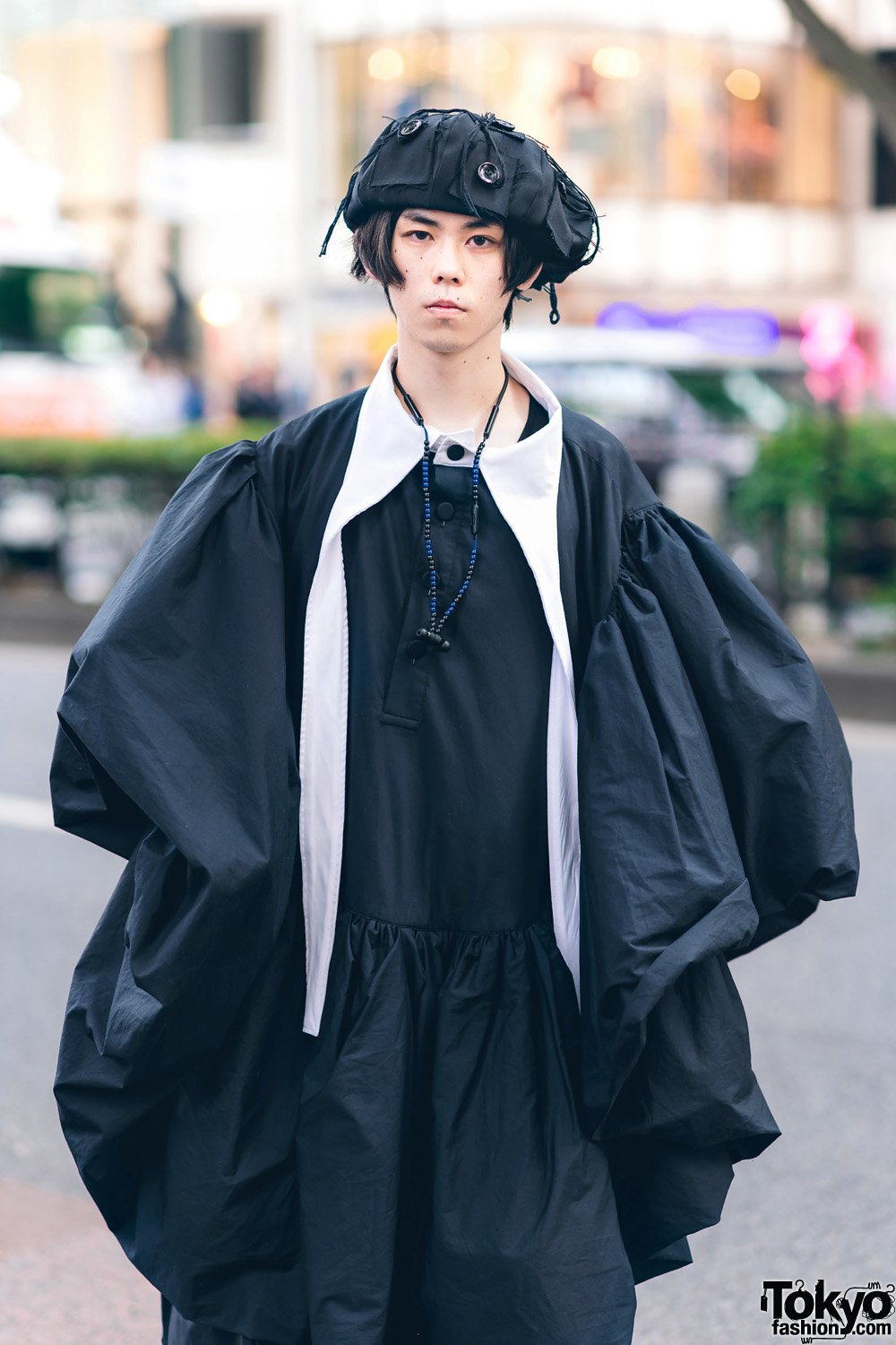 Tokyo Fashion on X: 20-year-old Fumiya on the street in Harajuku wearing a  deconstructed priest robe by Vaquera with a Christopher Nemeth hat, H&M  skinny jeans, and Christopher Nemeth shoes #原宿 #ネメス