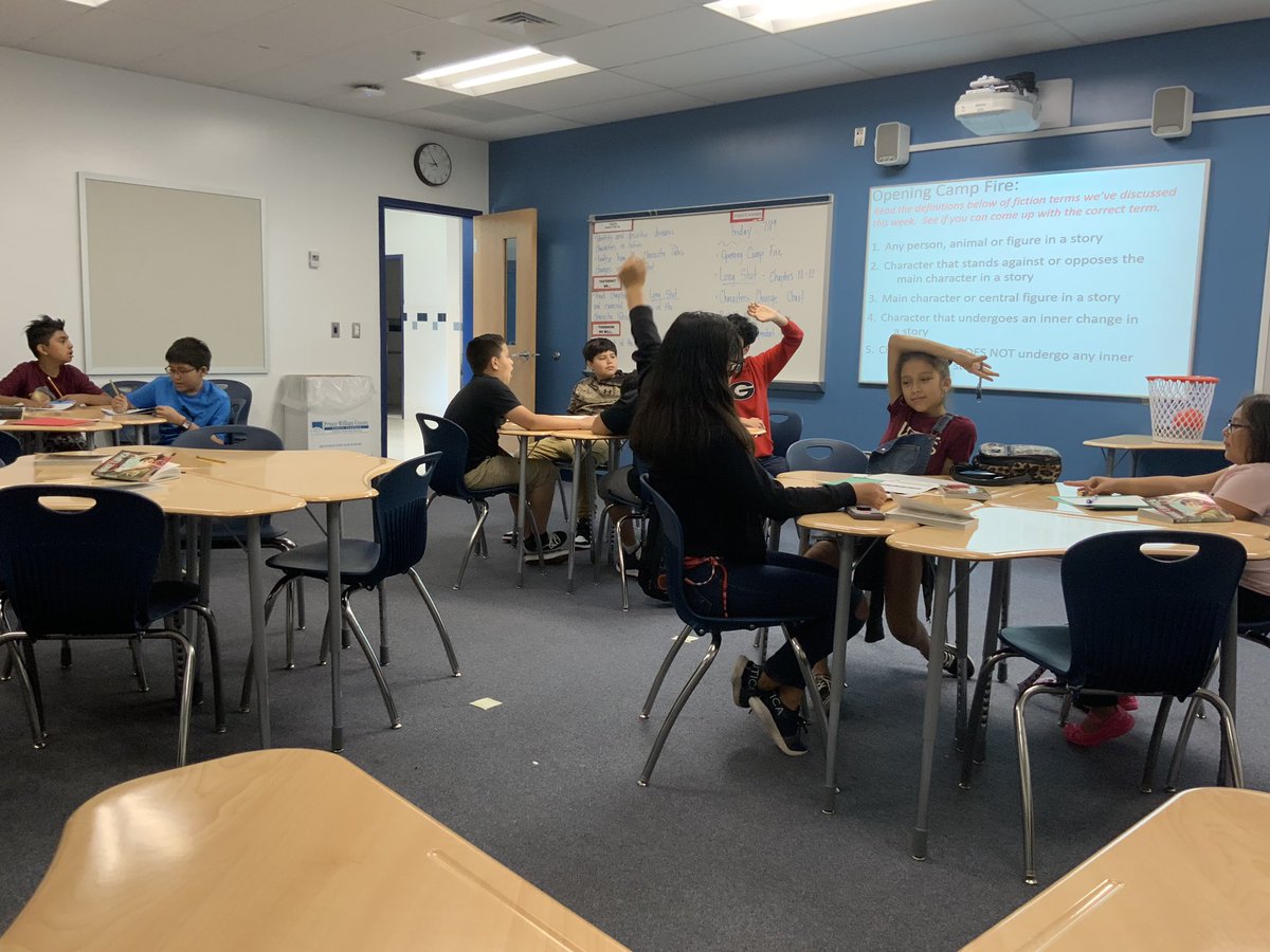 beemer_ed's tweet image. It’s exciting to watch students read a piece of fiction and describe characters in the story. Hearing Mr. Trout’s 5th grade students use terms like “Static Character” and “Dynamic Character” is so cool! Great job!
#LRMSsummerschool
#PWCSsummerschool
#litcamp19