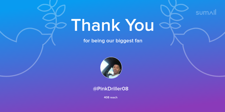 MsDojaGirl's tweet photo. Our biggest fans this week: PinkDriller08. Thank you! via https://t.co/9hmzw5J2EZ https://t.co/HRfLrWMnWT