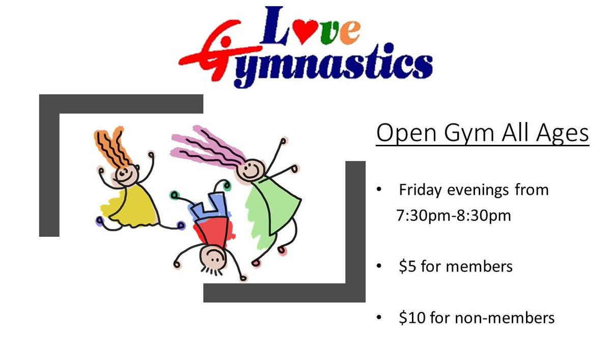 LoveSportCenter's tweet photo. No evening plans tonight? We're open for open gym or better yet... it's Parents Night Out too. Walk Ins Welcomed! #opengym #allageswelcome #noplans #lovegymnastics #gymlove #lg_scproud #gymnastics #sportscenter #gymnasticsshoutout #gymnews #gymnast #loveourgym https://t.co/AkBd6TDZFb
