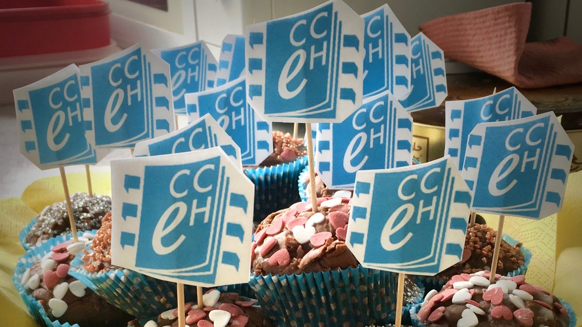 CCeHum's tweet photo. Today is our intern Nadine Sutor's last day at CCeH. And look what she made us 😍 Thank you @da_vinci1992 for being with us and inspiring us with your enthusiastic interest in our work and #digitalhumanities. All the best for your future personally and professionally! https://t.co/mOBhgL0f9l