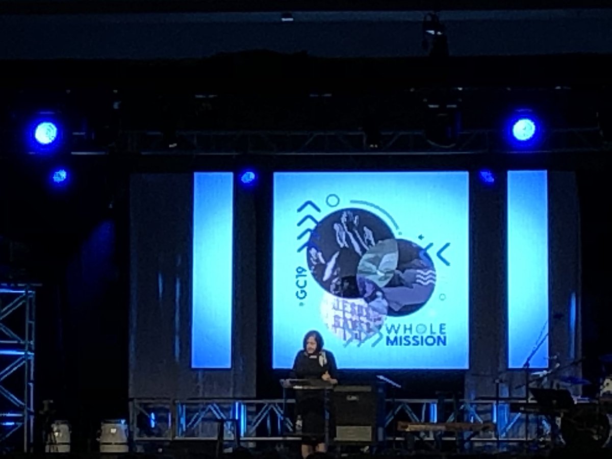 jkfinley's tweet photo. “I am humbled, excited and amazed at my God.” - Bishop-Elect Linda Adams #fmcgc19 https://t.co/ZSjUVCGBoD
