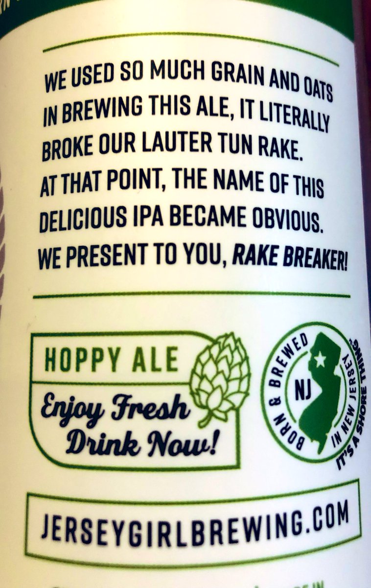 TheAleTrail's tweet photo. Any brewers had a massive kit killing mash? Check out #RakeBreaker from @Jerseygirlbeer Rindy and bitter a proper IPA. https://t.co/ed01fvgsSw