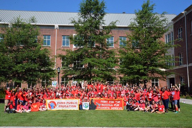 MSEAeducators's tweet photo. I am a leader
I have power
I will fight in solidarity 
For the schools our students deserve 

Thank you to everyone who came to MSEA’s Summer Leadership Conference! These members will start the school year as even more powerful advocates for their students, schools &amp; communities. https://t.co/jDPVwkH2T7