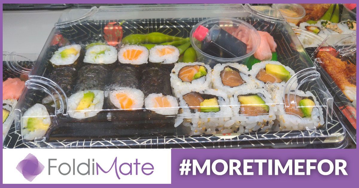 FoldMate's tweet photo. #TGIF #FoldiFans! What's on your lunch menu today? It's an easy choice for us, we will always #makemoretime for #sushi... 🍣 

Check out more info on how you can join the #FoldiFamily>>>
https://t.co/4cq97qf9f6

#seedinvest #seedinvestment #invest #crowdfunding #FoldiMate https://t.co/QZcjVRZKJk