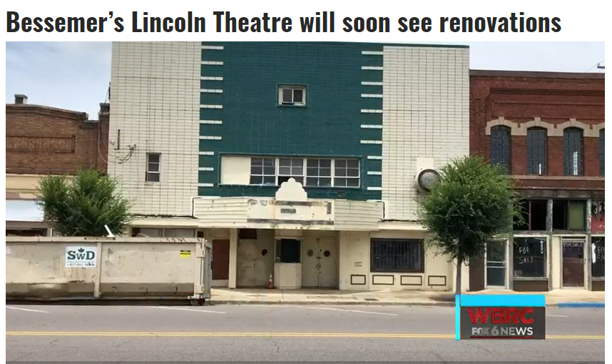 alcefaly's tweet photo. One big leap for @bessemer_al, one "small" leap for theater. I love this so much. Thank you AndrΓ© Holland from one Alabama artist to another! <3 #alabamatheater #supportthearts #marvelcity #giveback #andreholland #hometowntheater https://t.co/qEwKQ223KH https://t.co/GGAOIGcL8i