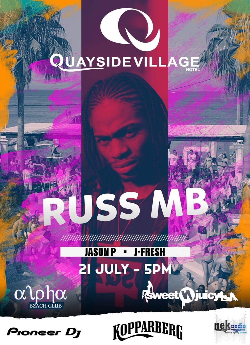 Man like <a href="/RussMillions/">MILLY</a> coming down to <a href="/QuaysideVillage/">QuaysideVillageKavos</a>  to smash our 3rd Sweet N Juicy Sunday session! 

Buy your tickets here 👇🏻👇🏻👇🏻
 quayside-kavos.com/book/product/r…