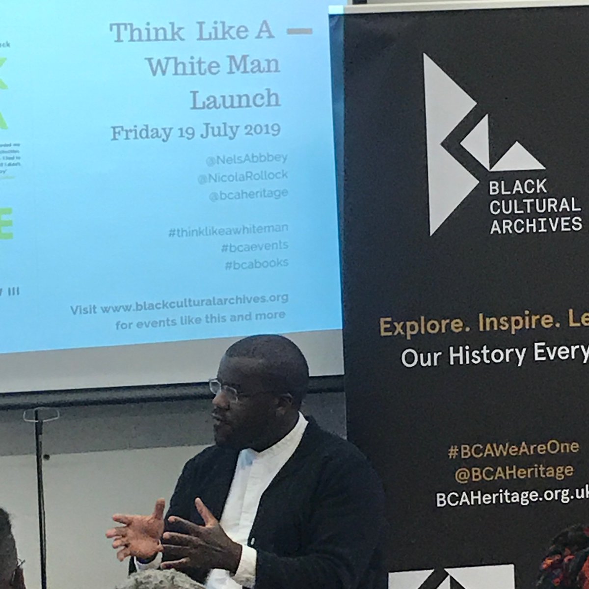 Author Nels Abbey (@NelsAbbey) talks about how humour acts a survival tactic when dealing with white spaces #bcabooks #bcaevents #BlackBritishLiterature #BlackBritishTalent