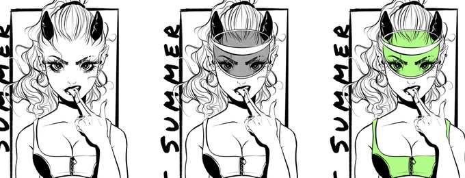 Is it too late in the summer to draw 80's summer fashion? I think not! 
