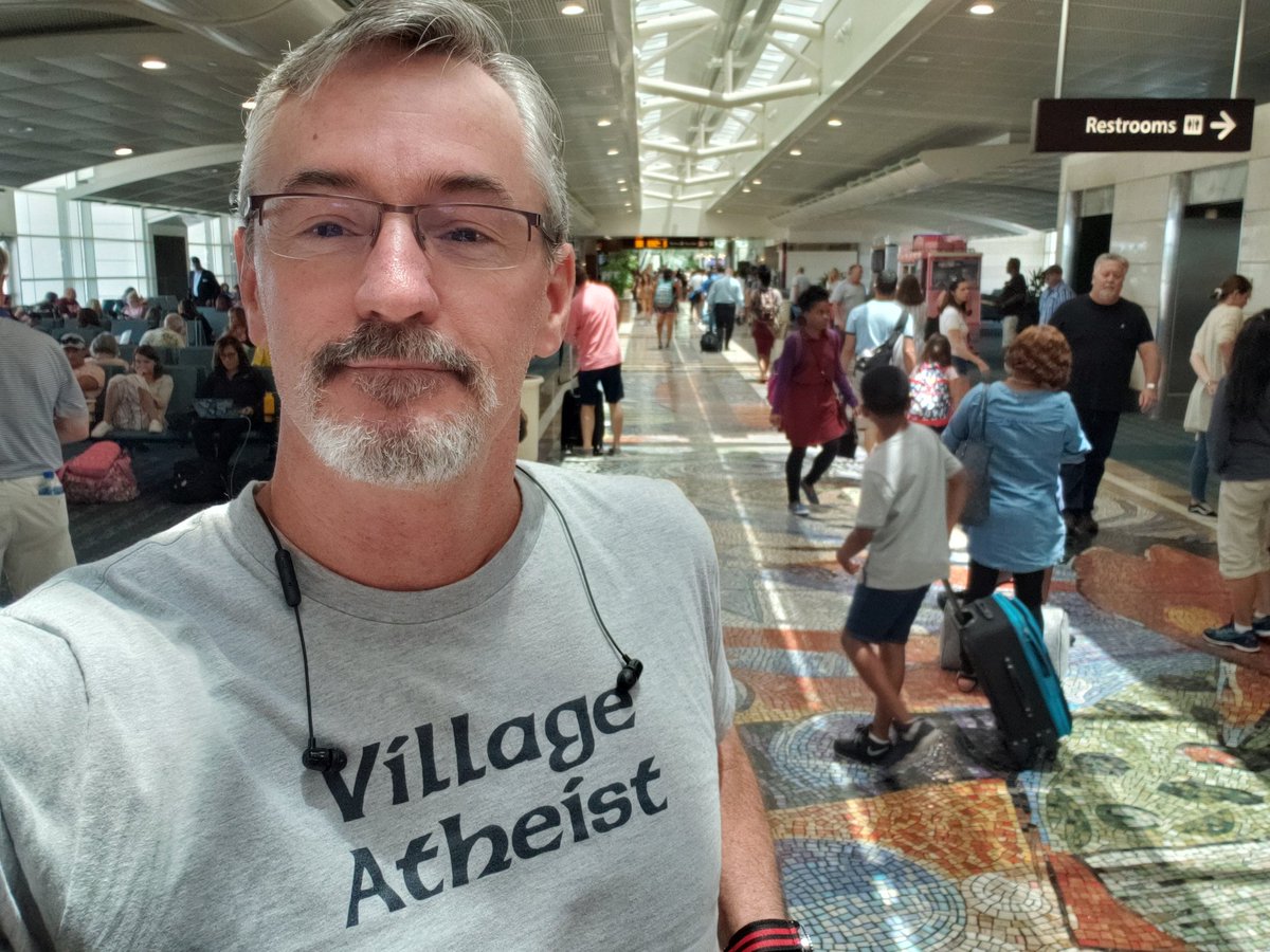 Nothing but compliments on the shirt. Gotta #NormalizeAtheism
