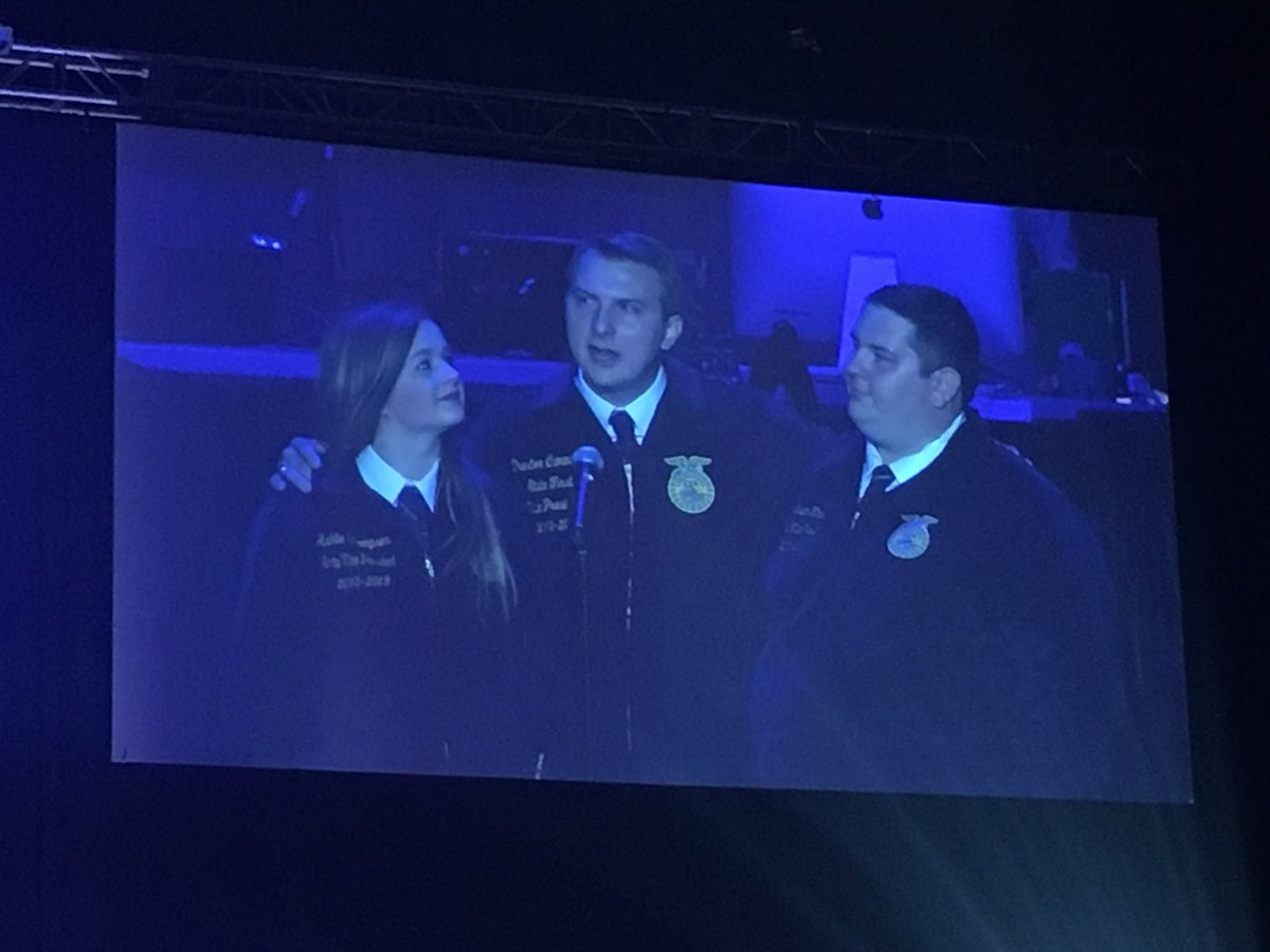 Day 6 - State FFA Convention

Last General Session of the 91st State FFA Convention - Preston Cummings served as the State First Vice President for the last time, and inducted the 2019-2020 State FFA Officer Team. <a href="/GISD_CTE/">Career & Technical Education</a> <a href="/GeorgetownHS/">Georgetown HS</a> <a href="/GeorgetownISD/">Georgetown ISD</a>