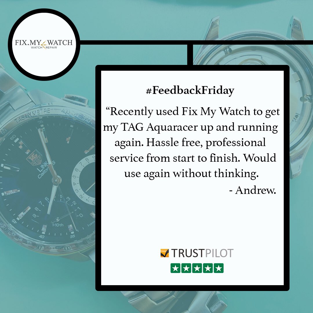 FMWHorologists's tweet photo. We’ve got that #FridayFeeling 🎉 Another week full of happy customers and working watches! 🙌 

#WatchRepairs #FixMyWatch #FridayMotivation https://t.co/yzTY17L534