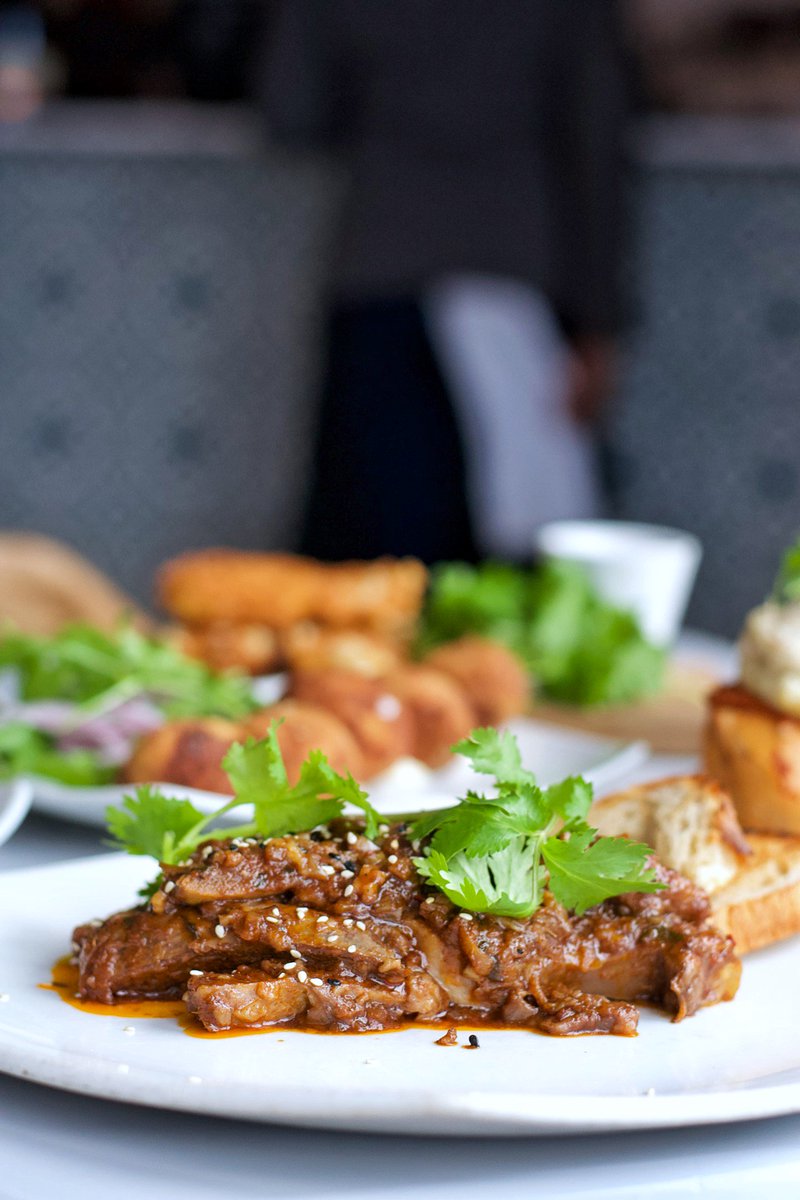 It's the weekend and time to celebrate at #TapasBurgundy!

How about our Asian beef shortrib, served with coriander and toasted sesame seeds, to warm things up? We have a great selection of local wines - the <a href="/PaulCluverWines/">Paul Cluver Family Wines</a> Pinot Noir is a delicious match for this dish!