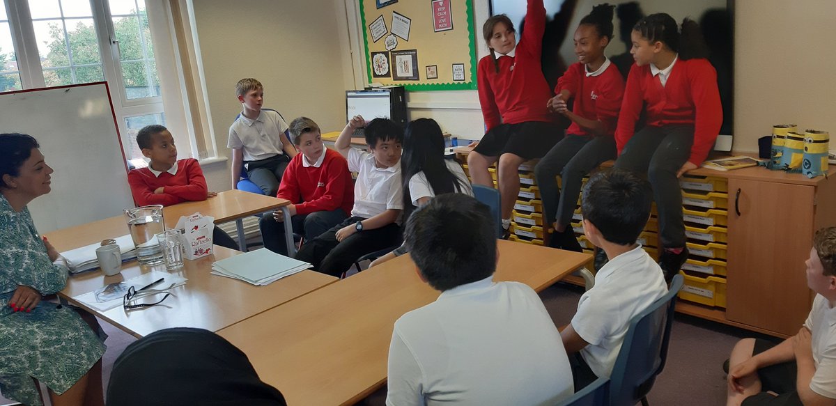WPS_Success's tweet photo. Year 6 are discussing their Bronze Arts Award Portfolios with the moderator 🤞 #fingerscrossed !!! @ArtsAward @TrinityC_L @arts_wps @Artsmarkaward https://t.co/2U3AgMixKm