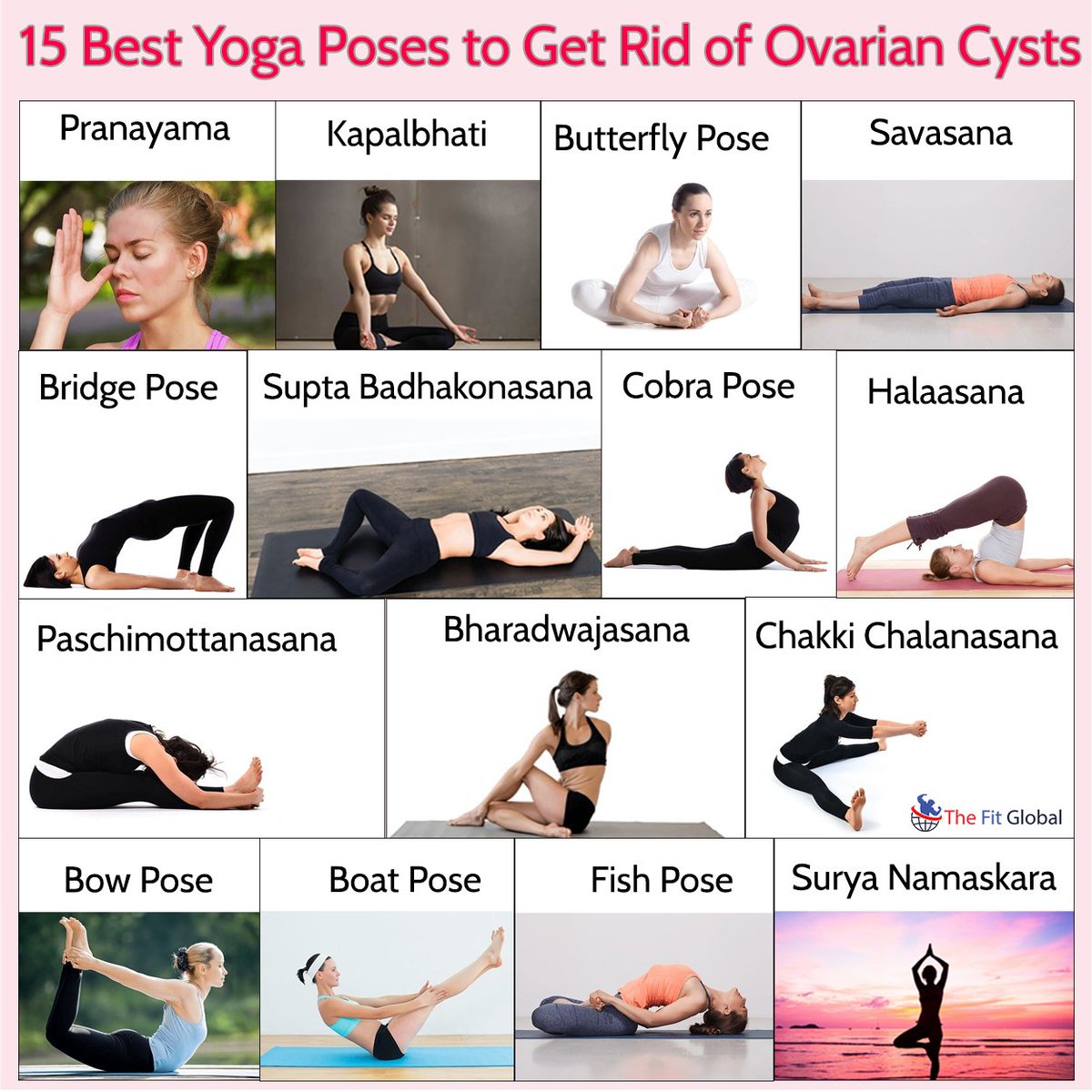 thefitglobal's tweet photo. Getting rid of ovarian cysts is much easier when you know the best Yoga Poses. Here are 15 poses that will definitely treat ovarian cysts! 
Read More: https://t.co/uzTpIZZgXF
#yoga #ovariancyst #women #womenproblems #healthcare #thefitglobal https://t.co/mUmagM0rES