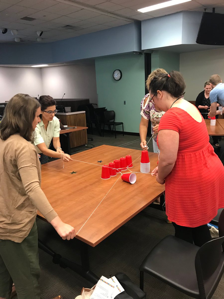 SPPSLearnLead's tweet photo. Thank you @SPPSmathrocks for leading the @SPPSLearnLead team in this amazing cup stacking community builder. Love using problem-solving to build community! #CollaborativeWorkOneGoal @SPPS_News https://t.co/bXSj2KWorF