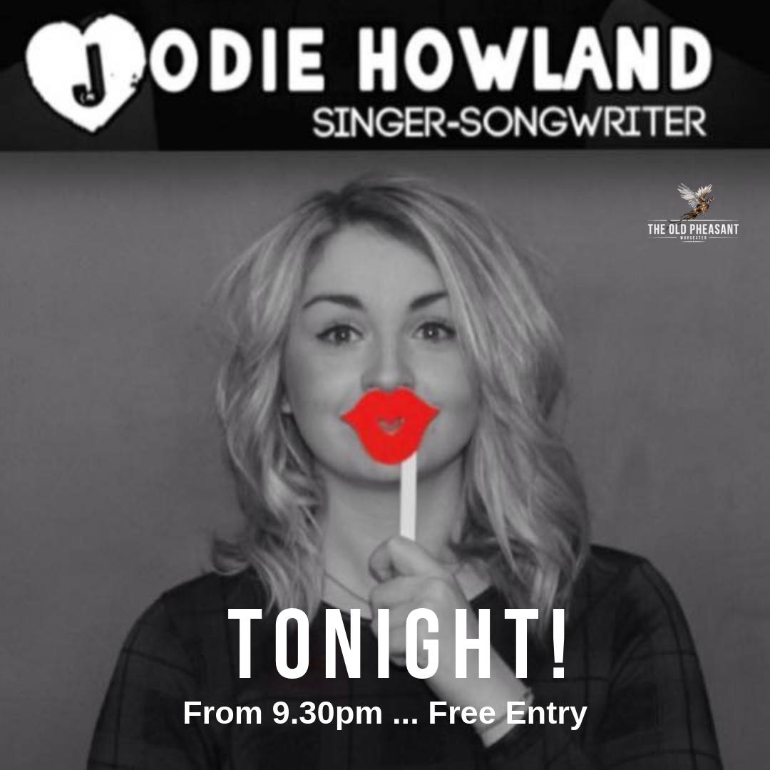 Live Music With Jodie Howland TONIGHT! Performing songs from nearly any genre, creating singalong and dancing throughout! 
From 9.30pm… Free Entry! #livemusic #fridayvibes