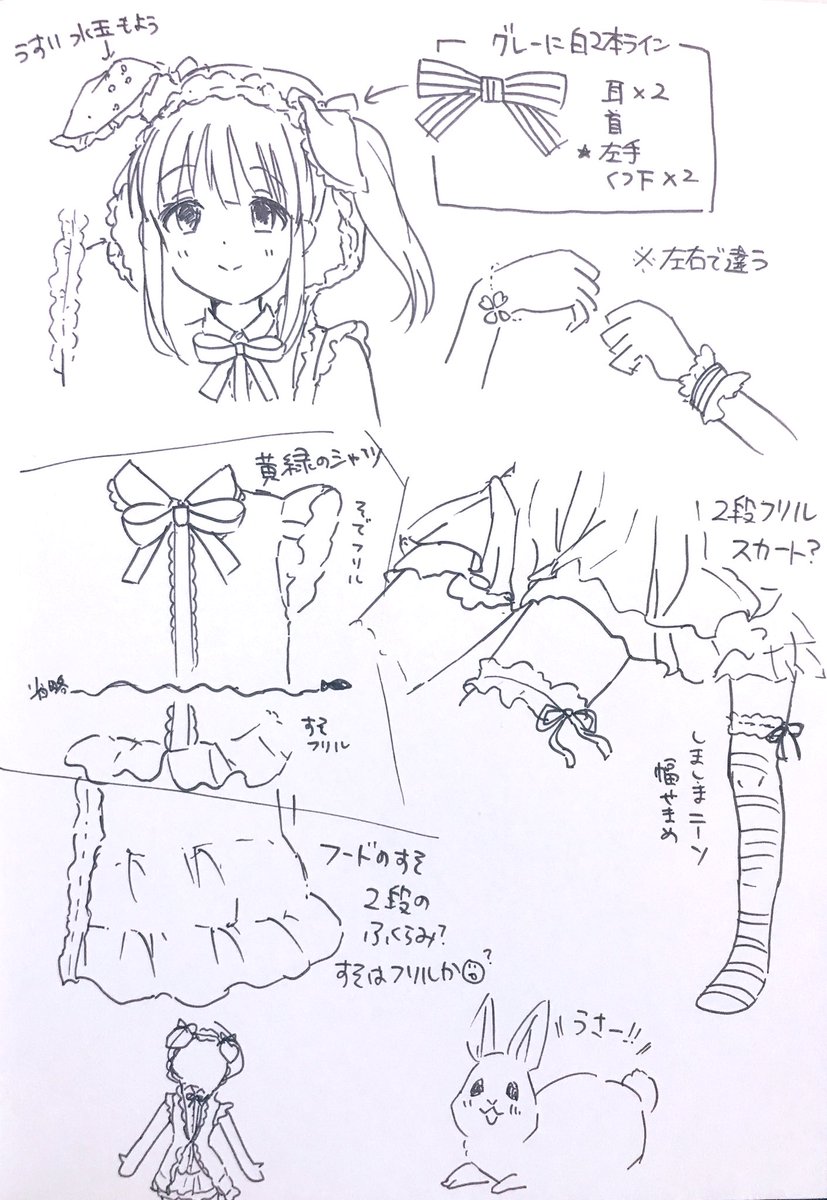 ふわふわうさぎ衣装めめんも…✍ 