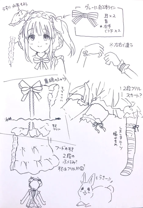 ふわふわうさぎ衣装めめんも…✍ 