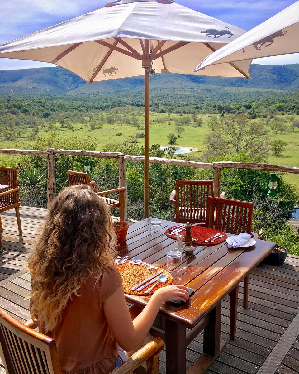 pumbarangers's tweet photo. Lunch with a view! Sit back and enjoy complete relaxation as you gaze out from the wooden deck while animals gather to drink from the waterhole. 

What are some of the animals you've spotted while spending time at the lodges?

#pumbagamereserve #FridayFeeling #Friyay https://t.co/cmfqsxX7gK