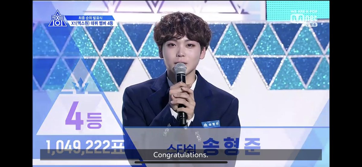 RukkiQ's tweet photo. 4. ซงฮยองจุน
#PRODUCEX101 #PRODUCE_X_101final https://t.co/Liksk9N4eV