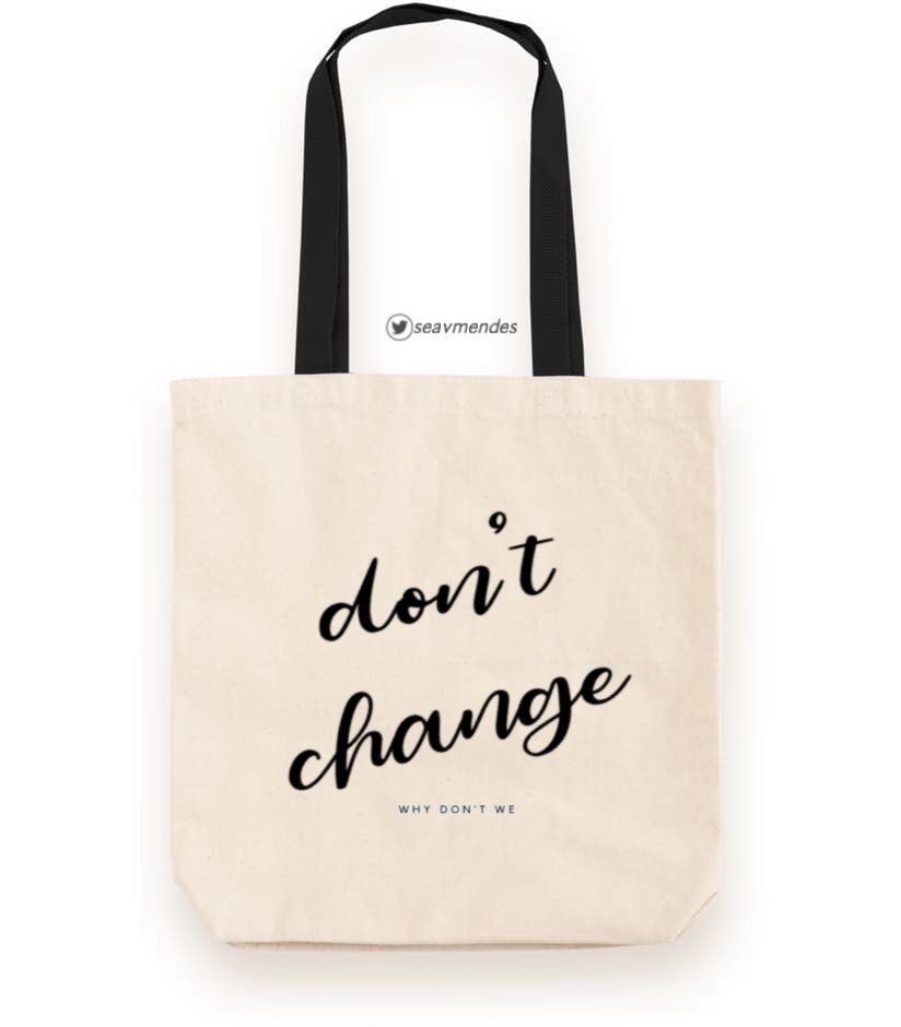 ‘cold in la’ & ‘don’t change’ tote bags
