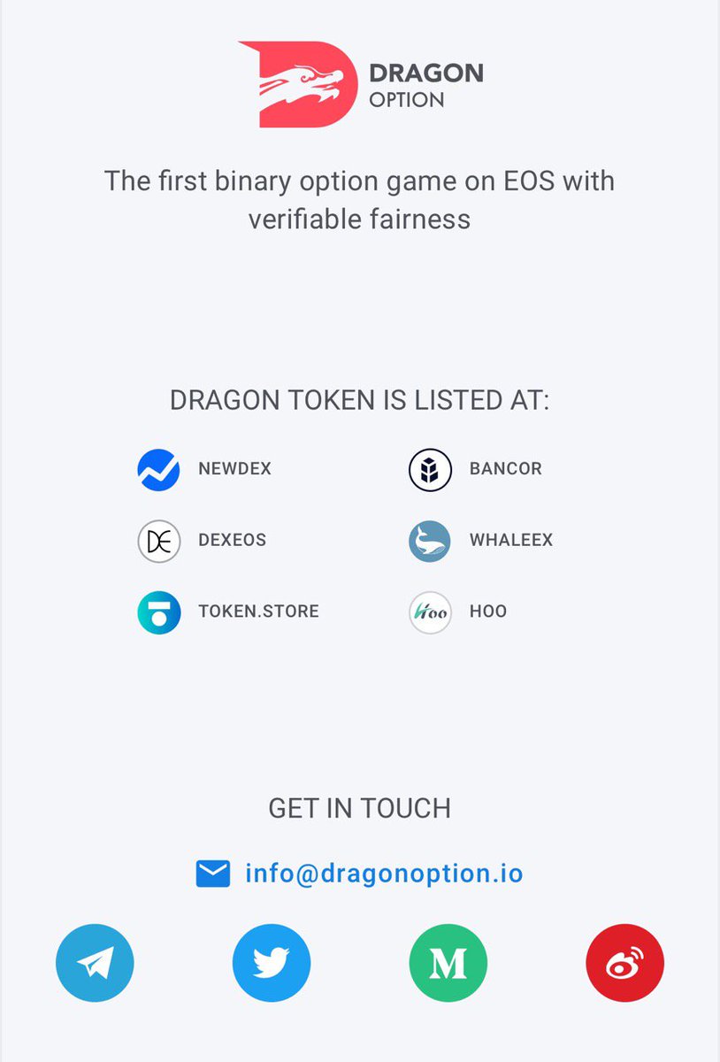dragon_option's tweet photo. Dragon Option 2.6: every transaction is referenced to blockchain with https://t.co/xvZ2QWkh4c by @eoscafeblock and @eos_hk - transparency reimagined; newly designed About page with $DRAGON token details and many improvements under the hood. Experience it now! https://t.co/KBVAHG14t9