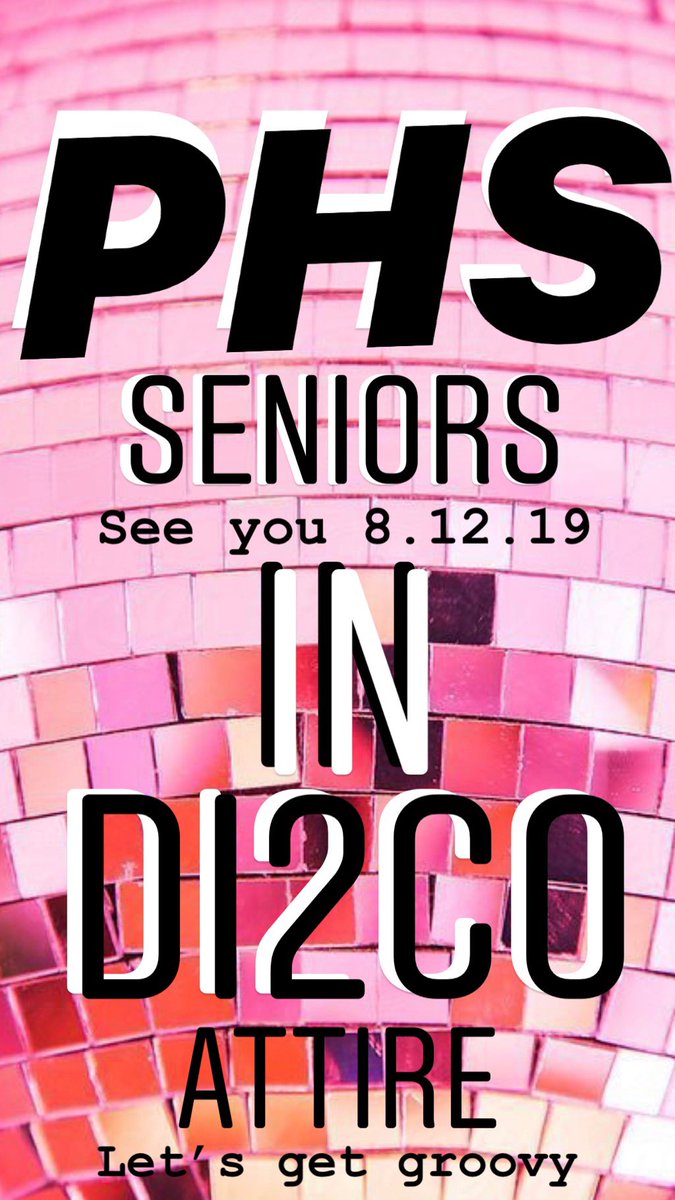 IT’S OUR TIME NOW! See you 8.12.19! Let’s get groovy!🕺🏻<a href="/PlantHighSchool/">PlantHighSchool</a>