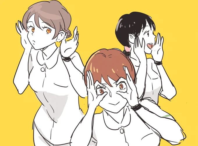 【オリキャラ】病院組はさっつんが動かしやすくて好き。でも大人を描くのは苦手…😔 