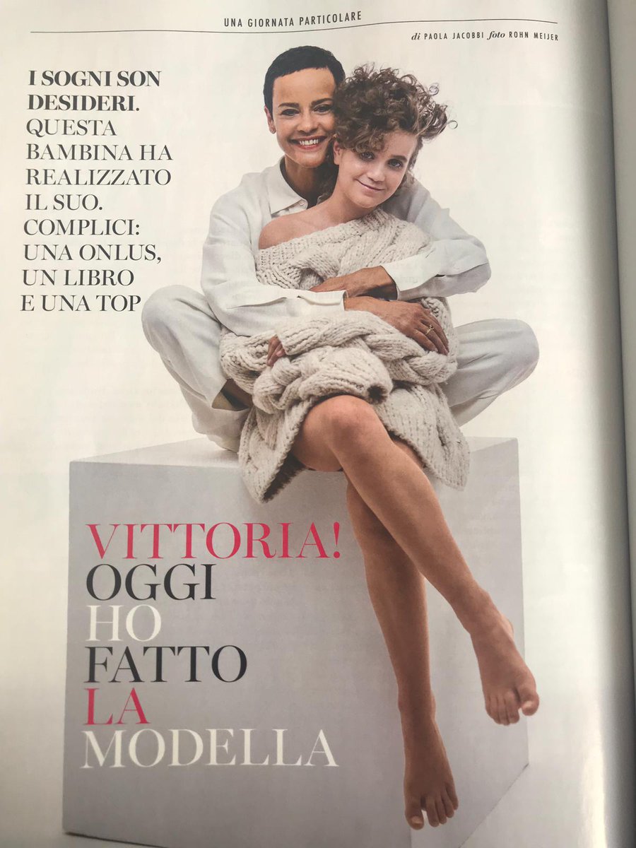 MakeAWishItalia's tweet photo. Tra le pagine di @glamouritalia la bellissima storia di Vittoria, modella per un giorno!
Grazie di cuore #Nadége #RohnMeijer #LetiziaMaestri #DSQUARED2 #BBItalia #MilanostudioDigital #dmanagement #EnricoMorani https://t.co/9H3U7AXkxm