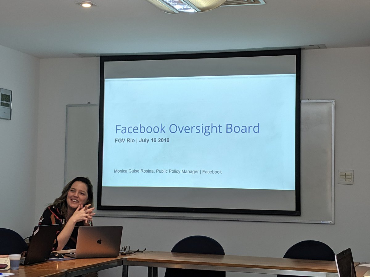 Barrie_Sander's tweet photo. Monica Rosina, Public Policy Manager at Facebook, outlines the platform's plans to establish an Oversight Board for content moderation
#PlatformValues @CTS_FGV https://t.co/BHWE5sIAN7
