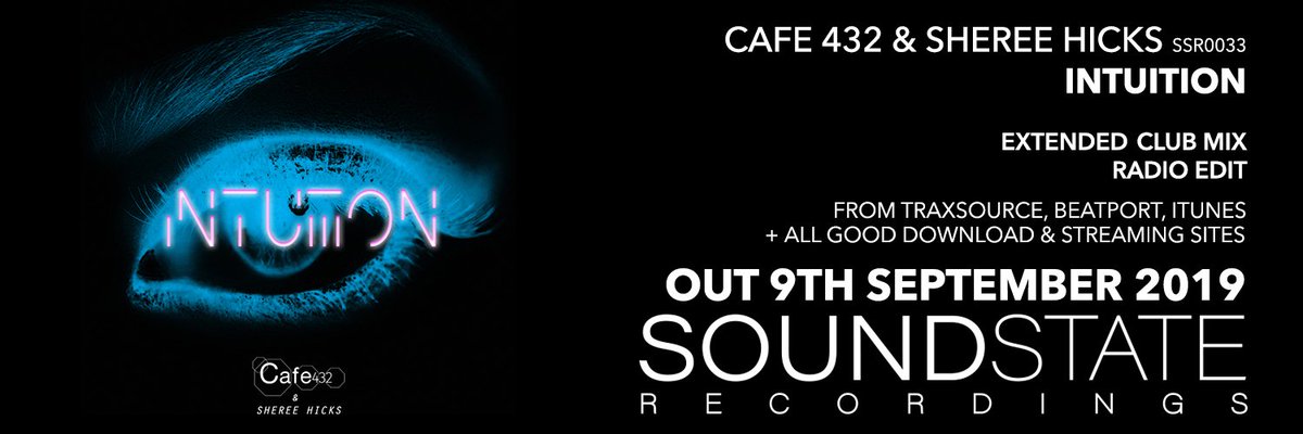 SoundstateRecs's tweet photo. @Cafe432 are back alongside @MsShereeH for a serious piece of soulful house music, "Intuition" will be released 9.9.19 on digital. https://t.co/aAWE0tZZTB