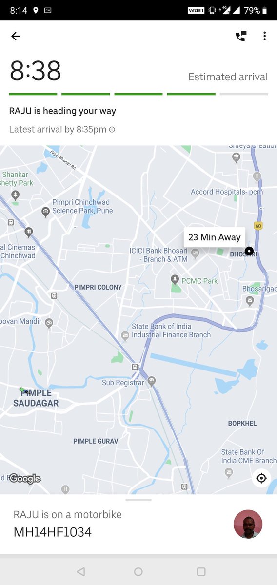 Arrival by 8:35 pm and its 8:38 pm... <a href="/UberEats/">Uber Eats</a> <a href="/Uber_Support/">Uber Support</a>