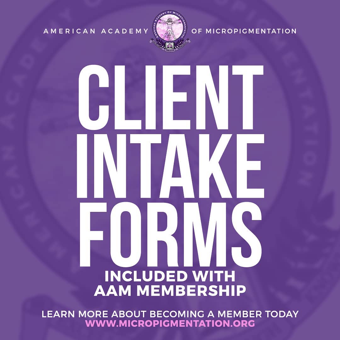All AAM members receive standardized client forms that included pre-procedure, client history, and post-care! ⁣⁣

Learn more about becoming an AAM member today! 👉 micropigmentation.org