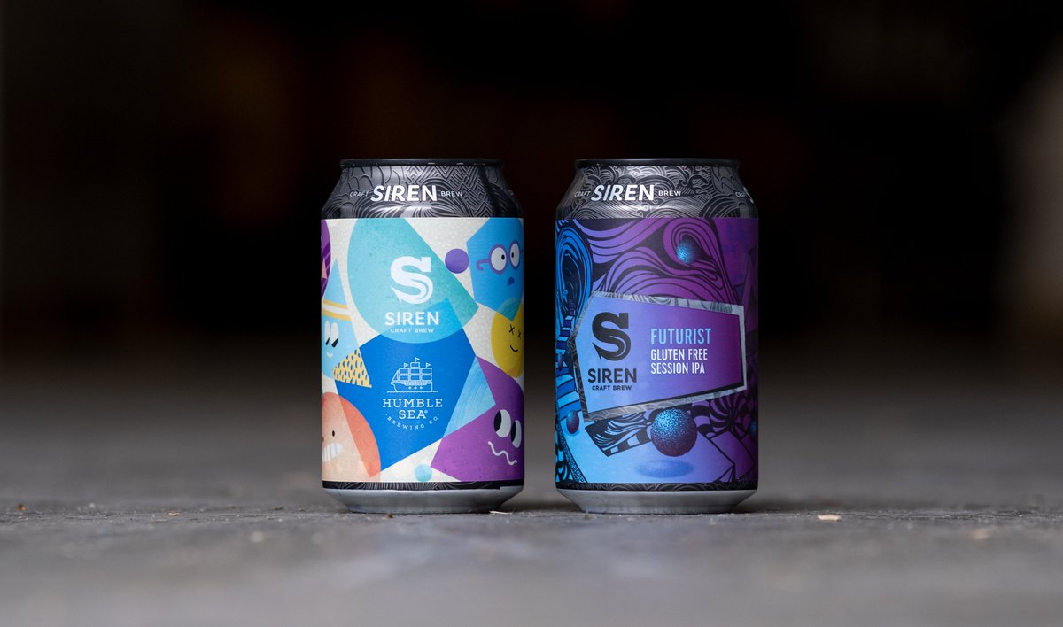 These two are now live on the webshop... there's a heatwave coming so get your orders in!

Cali Power Smoothie - Fruit Smoothie IPA (w/ Humble Sea)
Futurist - Gluten Free Session IPA

sirencraftbrew.com/cans