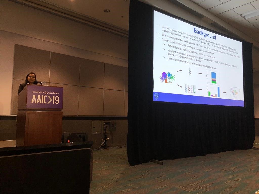 Nilufer Ertekin-Taner, MD, PhD (@drnertekintaner) on Twitter photo Dr. Tulsi Patel <a href="/tulsi92/">Tulsi Patel</a> presenting on single cell gene expression, the next frontier for #PrecisionMedicine in #Alzheimers disease at #AAIC19 <a href="/alzassociation/">Alzheimer's Association</a>. #NETanerLab <a href="/MayoClinic/">Mayo Clinic</a> Dr. Tulsi Patel <a href="/tulsi92/">Tulsi Patel</a> presenting on single cell gene expression, the next frontier for #PrecisionMedicine in #Alzheimers disease at #AAIC19 <a href="/alzassociation/">Alzheimer's Association</a>. #NETanerLab <a href="/MayoClinic/">Mayo Clinic</a>