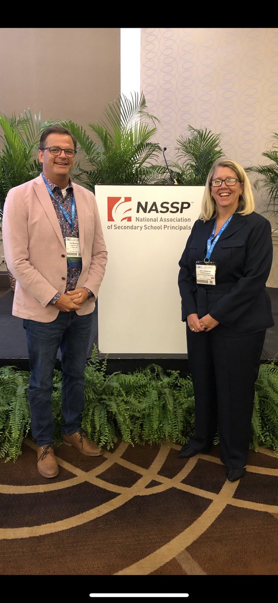 JimWichman's tweet photo. Thankful to represent Iowa school admin at the national level alongside @jenlindaman. #IowaPide #NPC19 @sai_iowa @NASSP @AnkenySchools https://t.co/9J2Ss7ze32